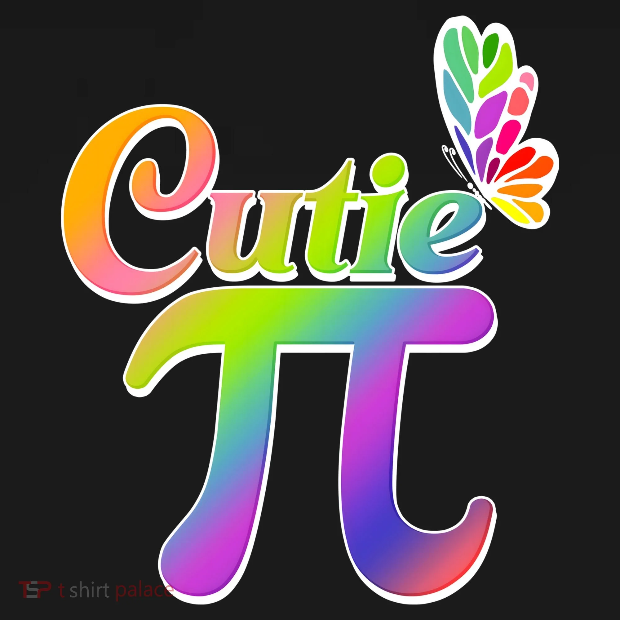 Cute Pi Day 314 Rainbow Butterfly Cutie Pi Tank Top