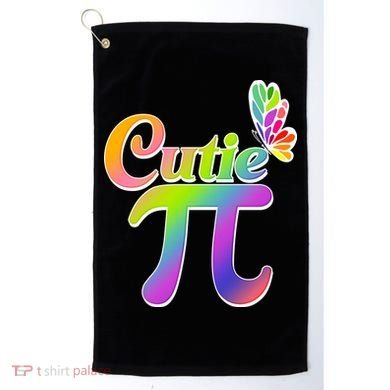 Cute Pi Day 314 Rainbow Butterfly Cutie Pi Golf Towel