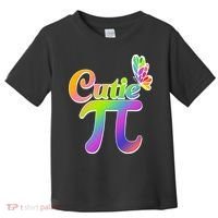 Cute Pi Day 314 Rainbow Butterfly Cutie Pi Toddler T-Shirt thumb 0