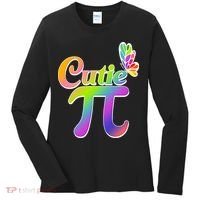 Cute Pi Day 314 Rainbow Butterfly Cutie Pi Women's Long Sleeve Shirt thumb 0