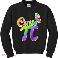 Cute Pi Day 314 Rainbow Butterfly Cutie Pi Kids Sweatshirt thumb 0