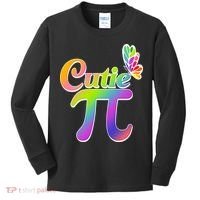 Cute Pi Day 314 Rainbow Butterfly Cutie Pi Kids Long Sleeve Shirt thumb 0