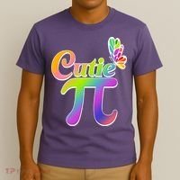 Cute Pi Day 314 Rainbow Butterfly Cutie Pi T-Shirt thumb 3