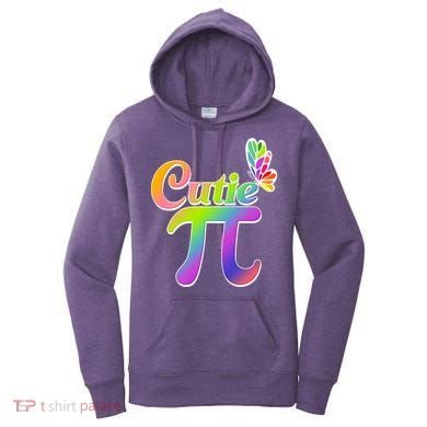Cute Pi Day 314 Rainbow Butterfly Cutie Pi Women's Hoodie