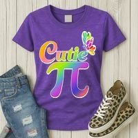 Cute Pi Day 314 Rainbow Butterfly Cutie Pi Women's T-Shirt thumb 3