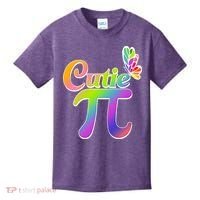 Cute Pi Day 314 Rainbow Butterfly Cutie Pi Kids T-Shirt thumb 0