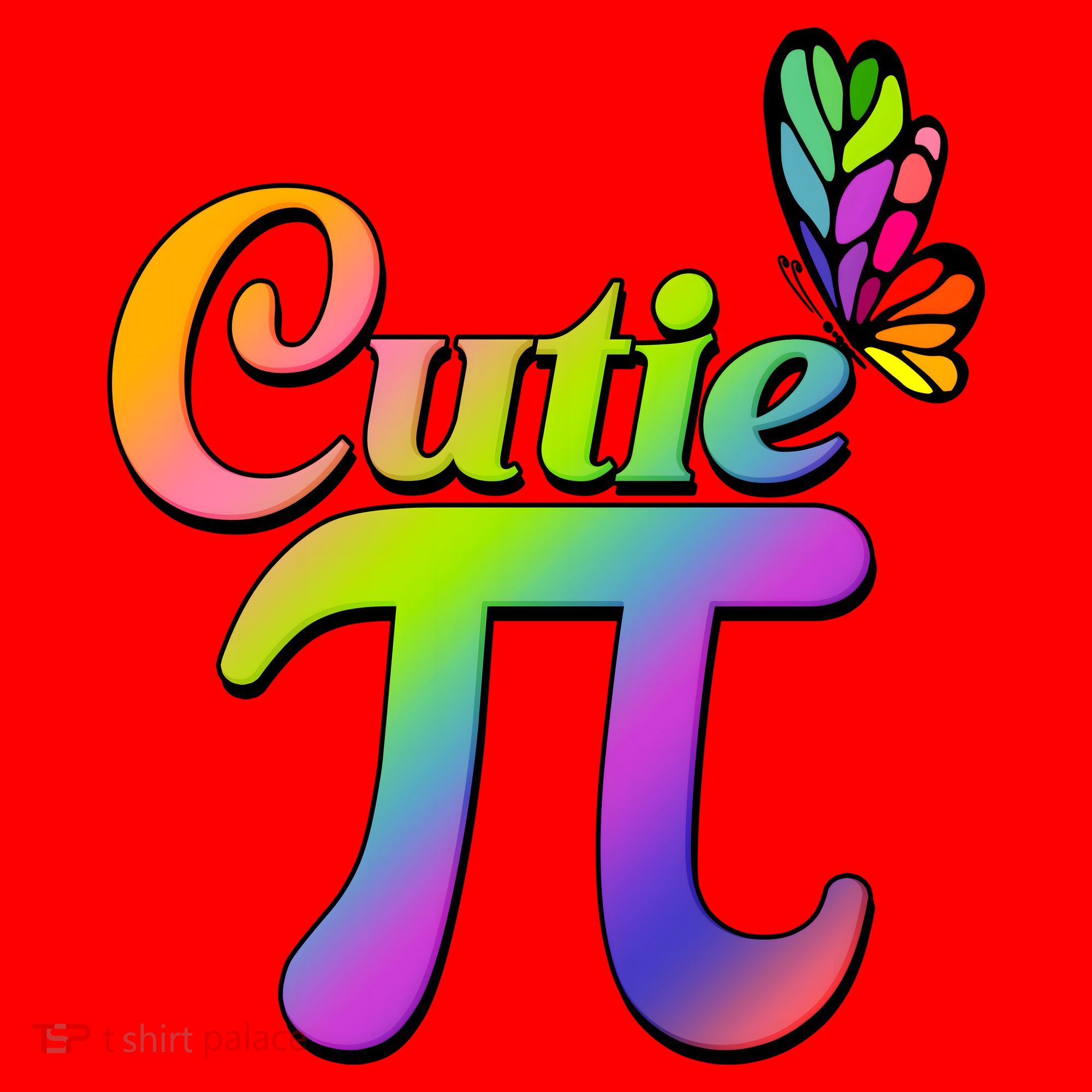 Cute Pi Day 314 Rainbow Butterfly Cutie Pi Santa Hat