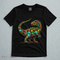 Colorful Polka Dot Dinosaur Happy Dot Day Gift T-Shirt thumb 5