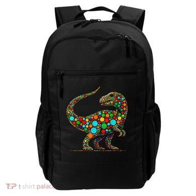 Colorful Polka Dot Dinosaur Happy Dot Day Gift Backpack