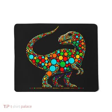Colorful Polka Dot Dinosaur Happy Dot Day Gift Mousepad