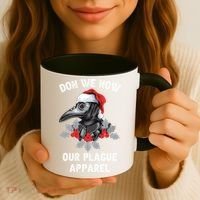 Christmas Plague Doctor Mask Don We Now Our Plague Gift Coffee Mug thumb 3