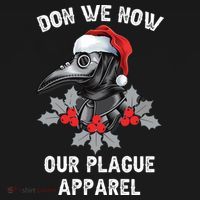 Christmas Plague Doctor Mask Don We Now Our Plague Gift Women's Hoodie thumb 2