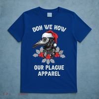 Christmas Plague Doctor Mask Don We Now Our Plague Gift T-Shirt thumb 5