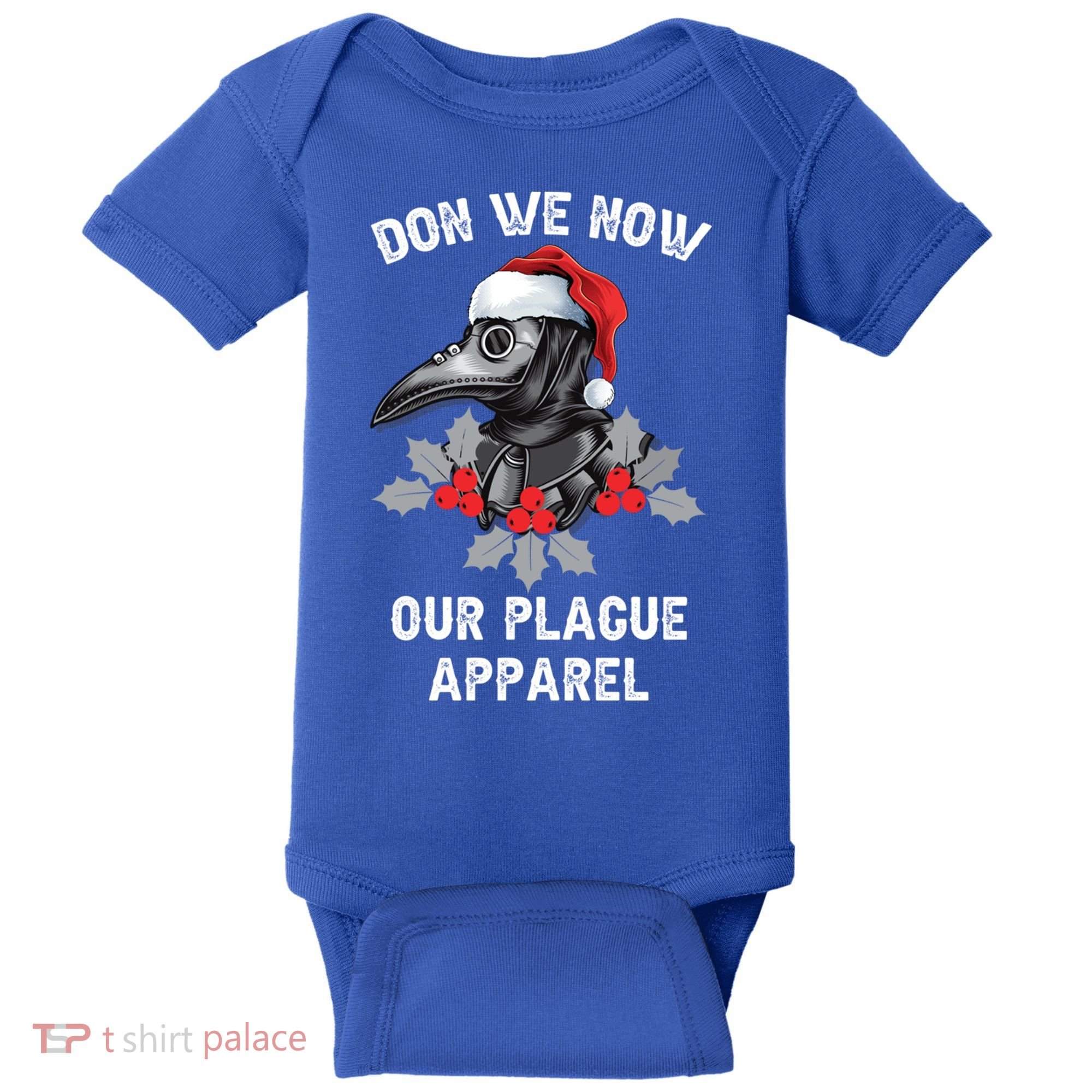 Christmas Plague Doctor Mask Don We Now Our Plague Gift Baby Bodysuit