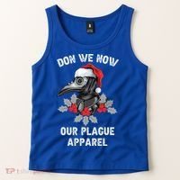 Christmas Plague Doctor Mask Don We Now Our Plague Gift Tank Top thumb 2