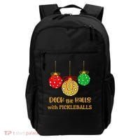 Christmas Pickleball Deck The Halls With Pickleballs Backpack thumb 0