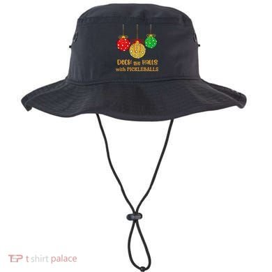 Christmas Pickleball Deck The Halls With Pickleballs Bucket Hat