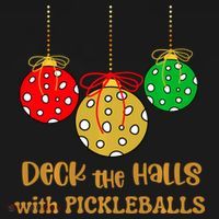 Christmas Pickleball Deck The Halls With Pickleballs Women's T-Shirt thumb 6