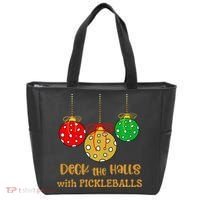 Christmas Pickleball Deck The Halls With Pickleballs Tote Bag thumb 0