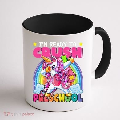 Crush Preschool Dabbing Unicorn Back To School Gift Coffee Mug back