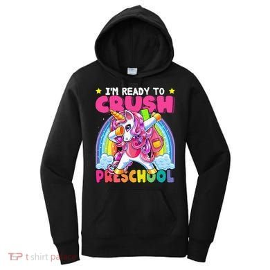 Crush Preschool Dabbing Unicorn Back To School Gift Women's Hoodie