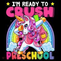 Crush Preschool Dabbing Unicorn Back To School Gift Women's Hoodie thumb 2
