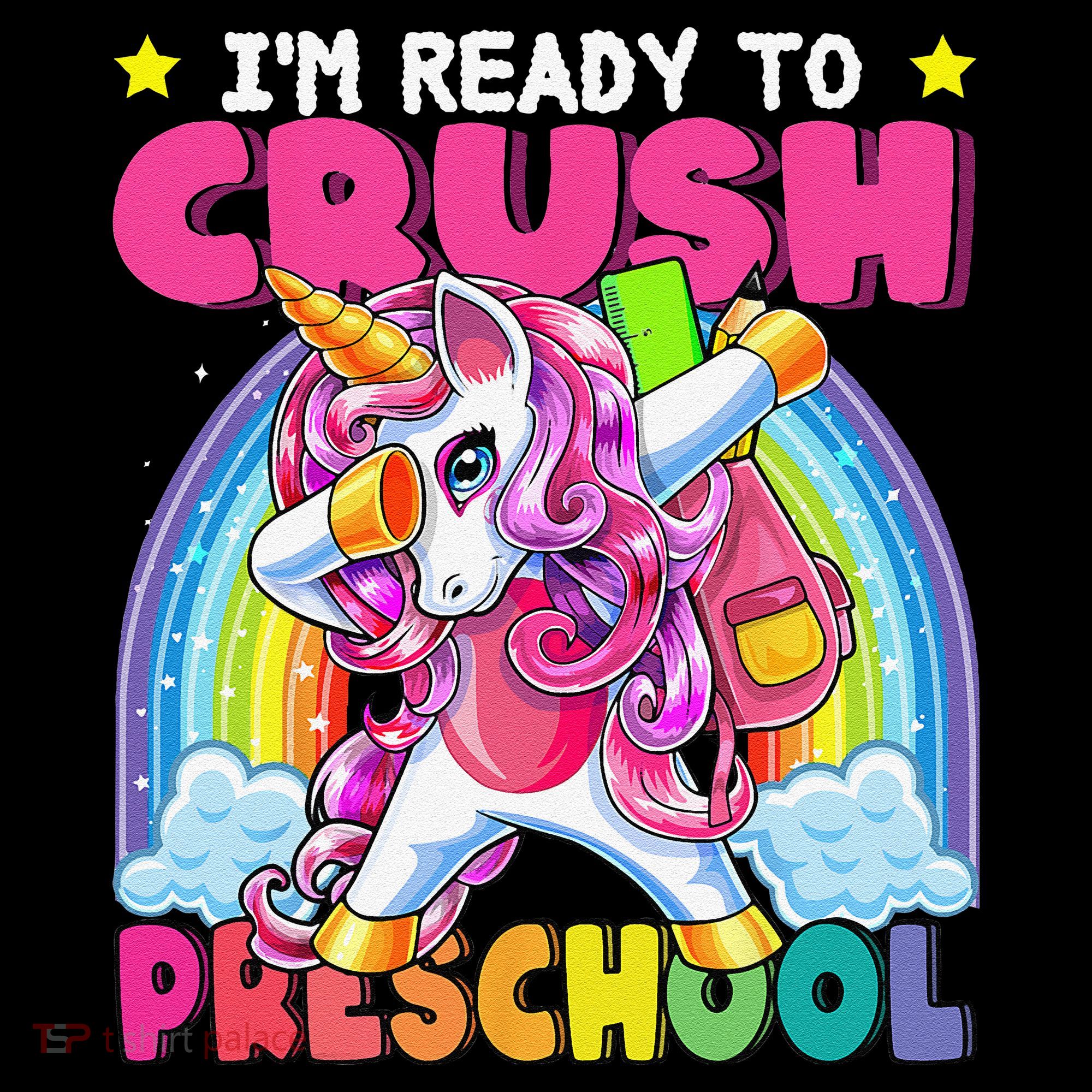 Crush Preschool Dabbing Unicorn Back To School Gift Women's Hoodie