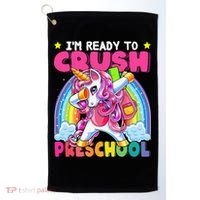 Crush Preschool Dabbing Unicorn Back To School Gift Golf Towel thumb 0