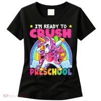 Crush Preschool Dabbing Unicorn Back To School Gift Women's T-Shirt thumb 0
