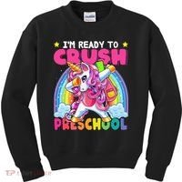 Crush Preschool Dabbing Unicorn Back To School Gift Kids Sweatshirt thumb 0