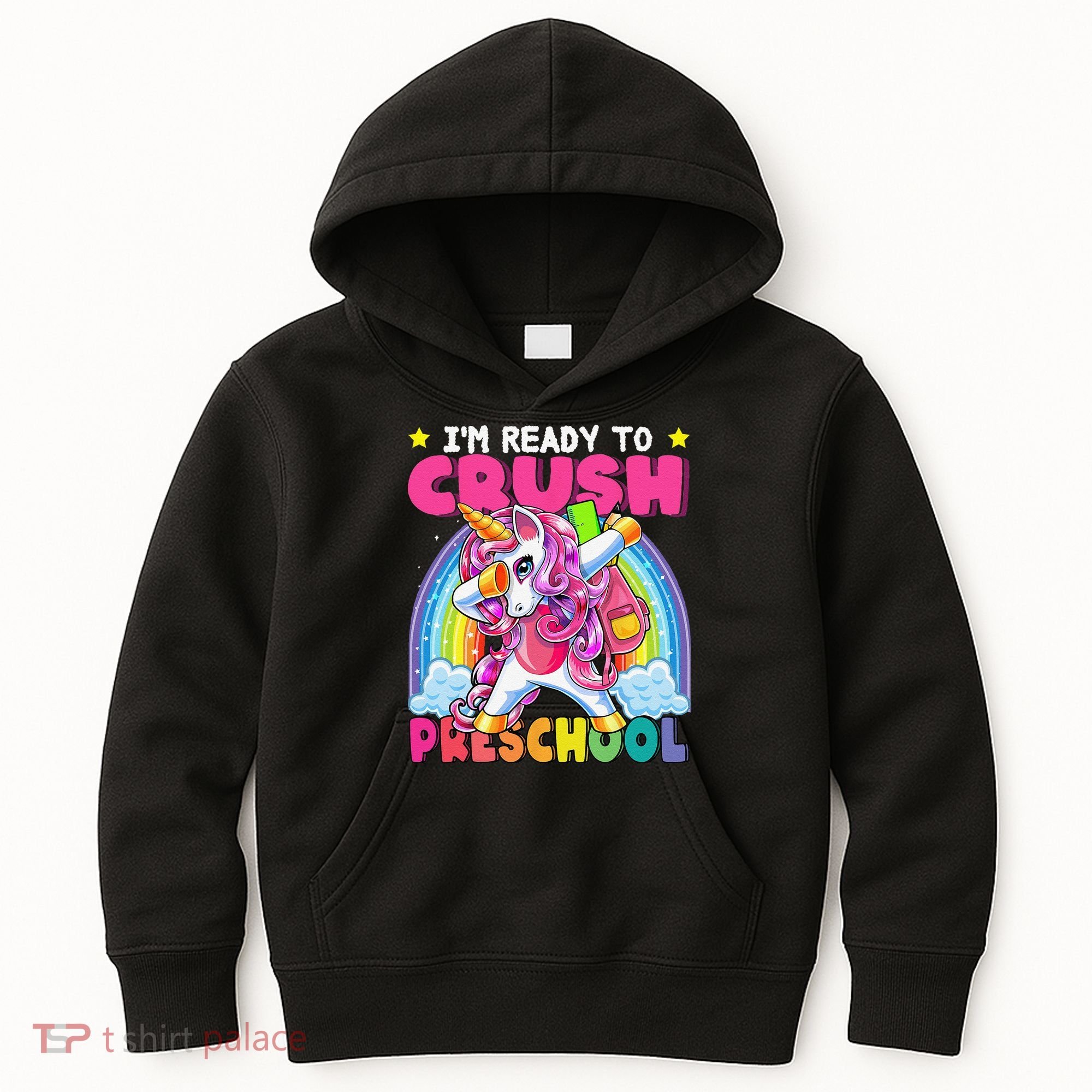 Crush Preschool Dabbing Unicorn Back To School Gift Kids Hoodie