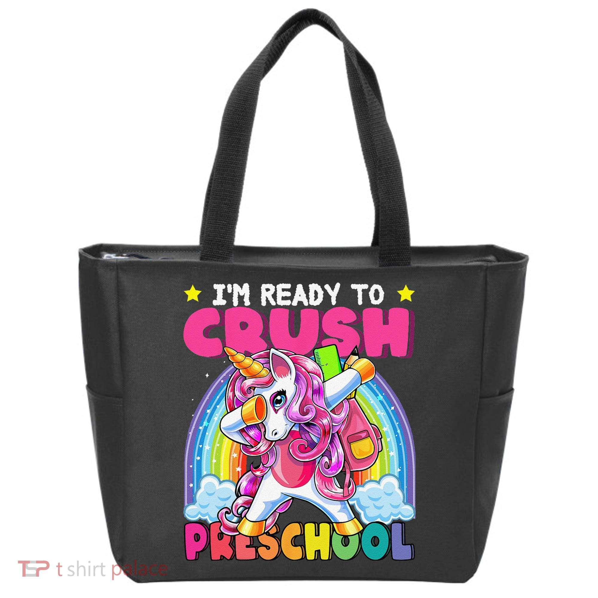 Crush Preschool Dabbing Unicorn Back To School Gift Tote Bag
