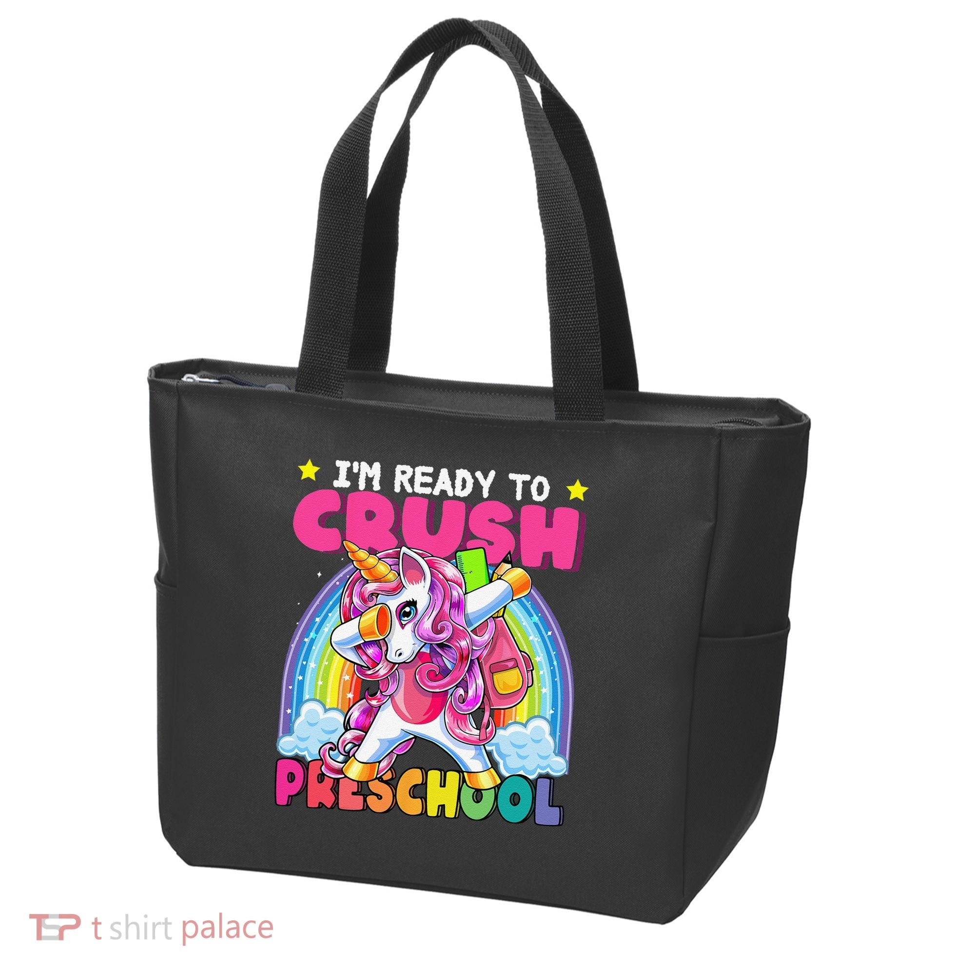 Crush Preschool Dabbing Unicorn Back To School Gift Tote Bag