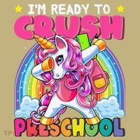 Crush Preschool Dabbing Unicorn Back To School Gift Sweatshirt thumb 2