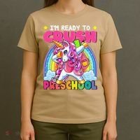 Crush Preschool Dabbing Unicorn Back To School Gift T-Shirt thumb 4