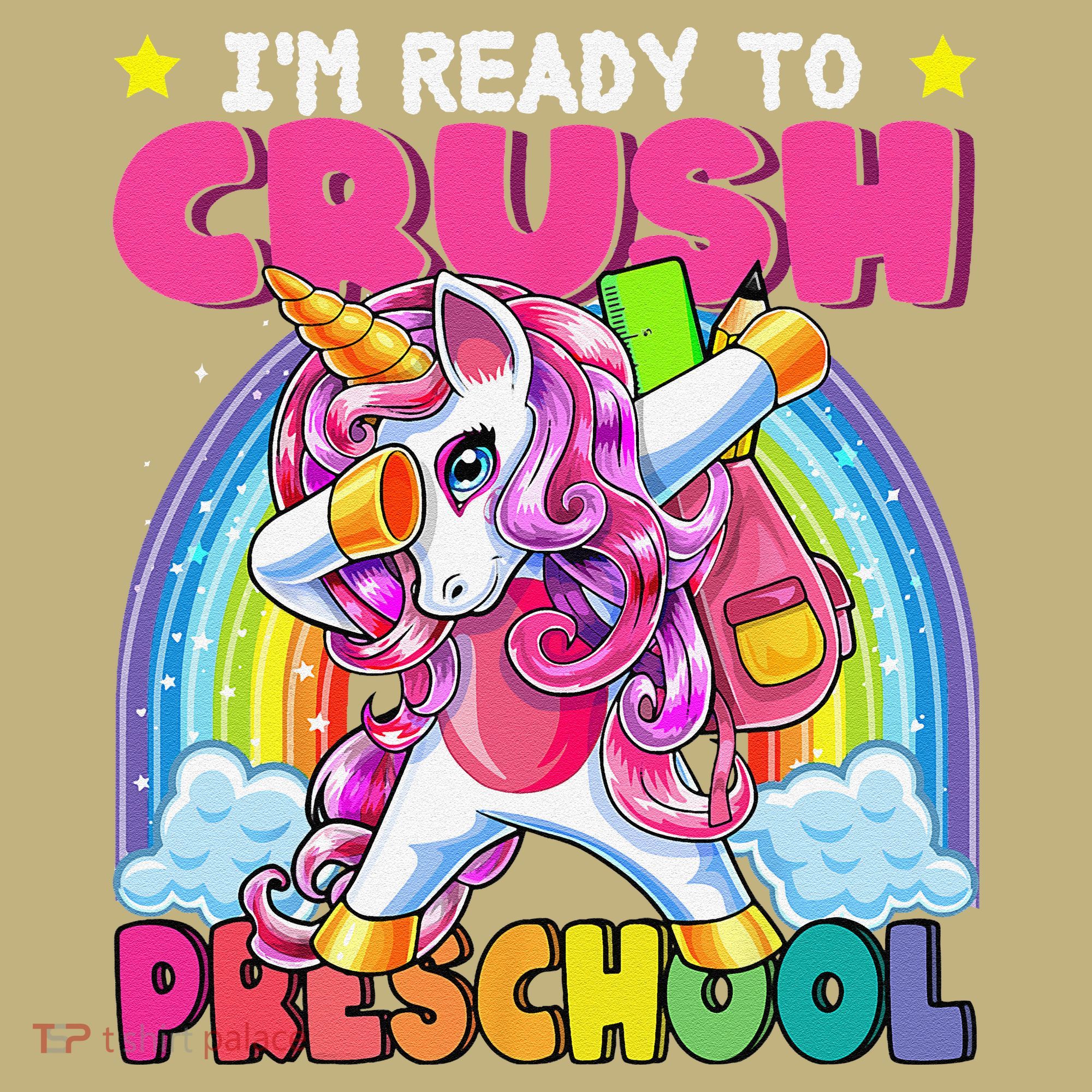 Crush Preschool Dabbing Unicorn Back To School Gift Mousepad