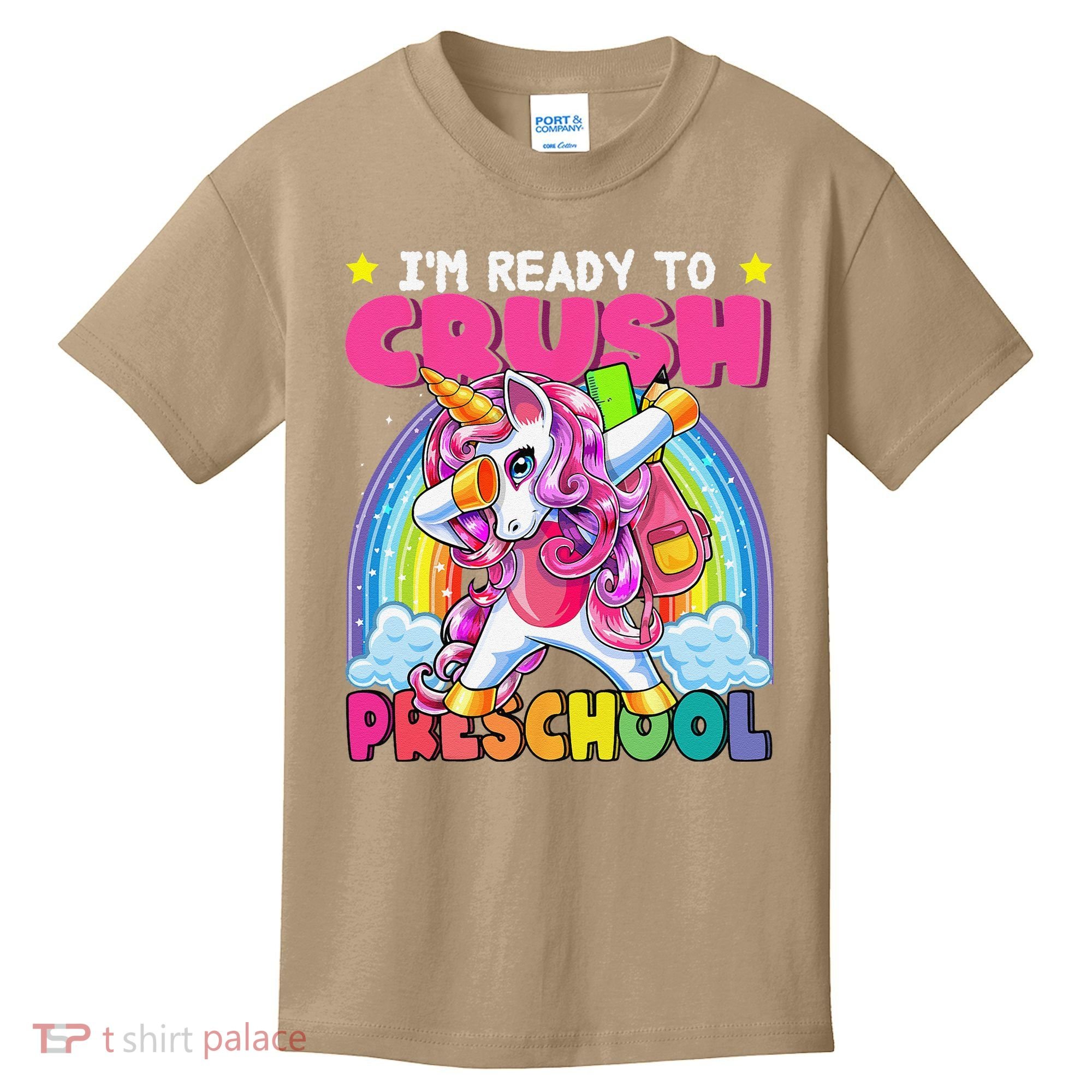 Crush Preschool Dabbing Unicorn Back To School Gift Kids T-Shirt