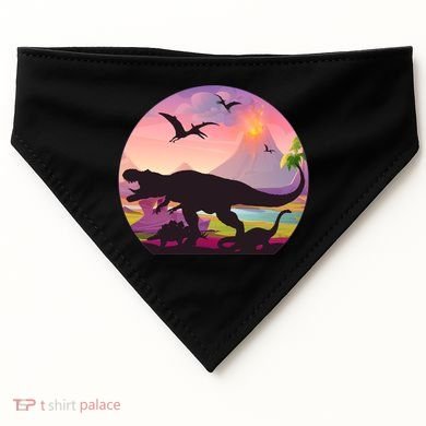 Cool Prehistoric Dinosaur Land USA-Made Doggie Bandana