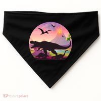 Cool Prehistoric Dinosaur Land USA-Made Doggie Bandana thumb 0