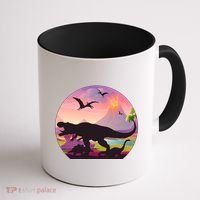 Cool Prehistoric Dinosaur Land Coffee Mug thumb 1