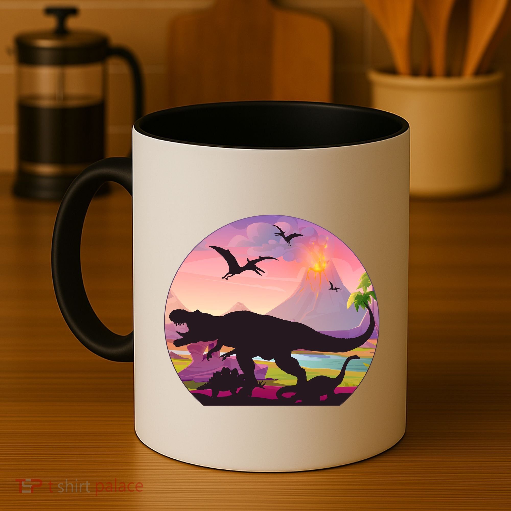 Cool Prehistoric Dinosaur Land Coffee Mug
