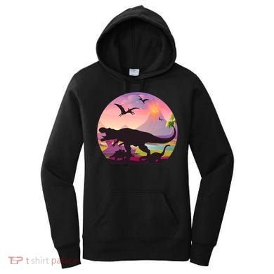 Cool Prehistoric Dinosaur Land Women's Hoodie
