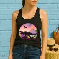 Cool Prehistoric Dinosaur Land Women's Tank Top thumb 2