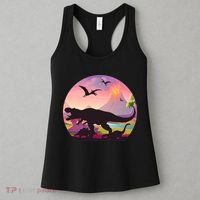 Cool Prehistoric Dinosaur Land Women's Tank Top thumb 3