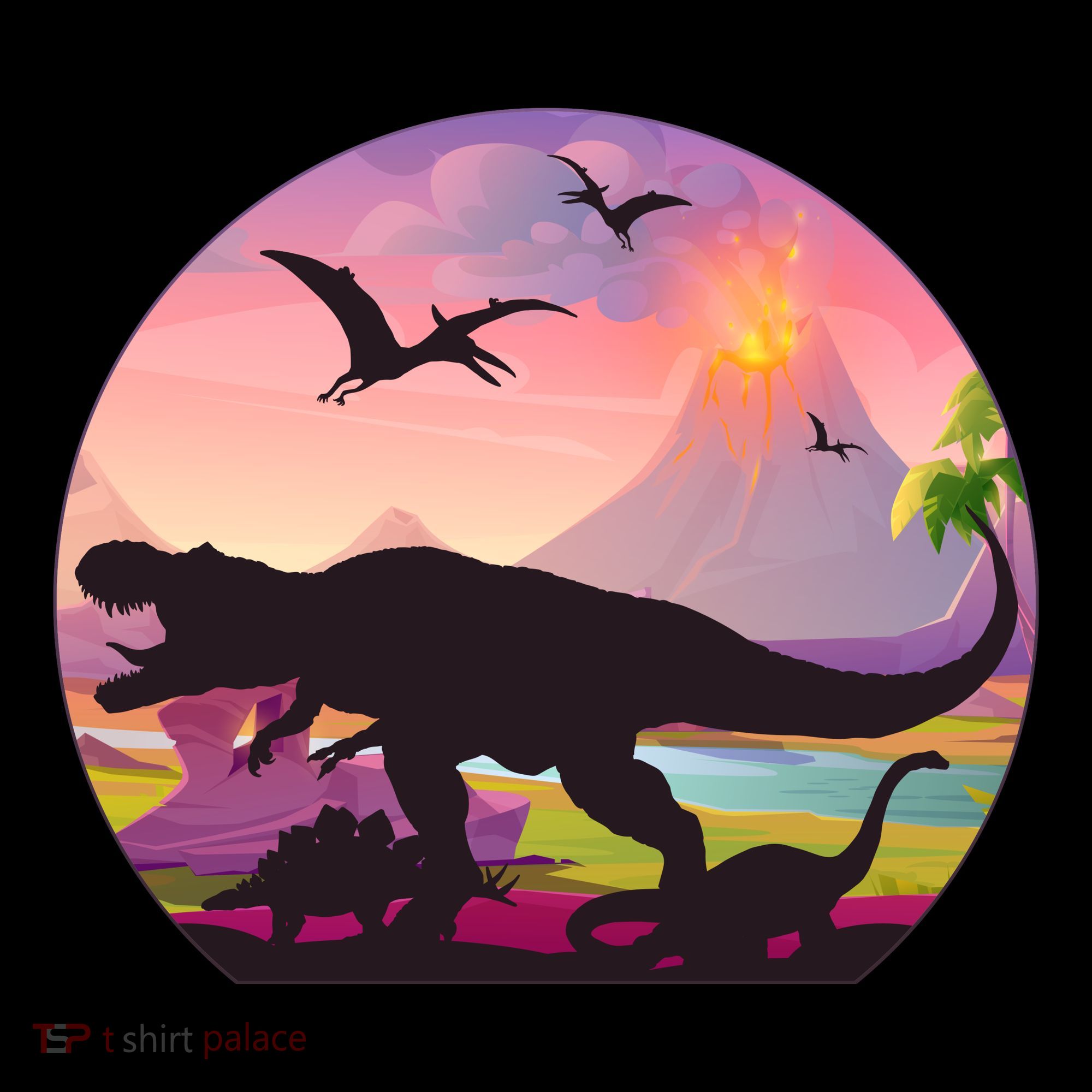 Cool Prehistoric Dinosaur Land Women's Tank Top