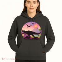 Cool Prehistoric Dinosaur Land Hoodie thumb 5