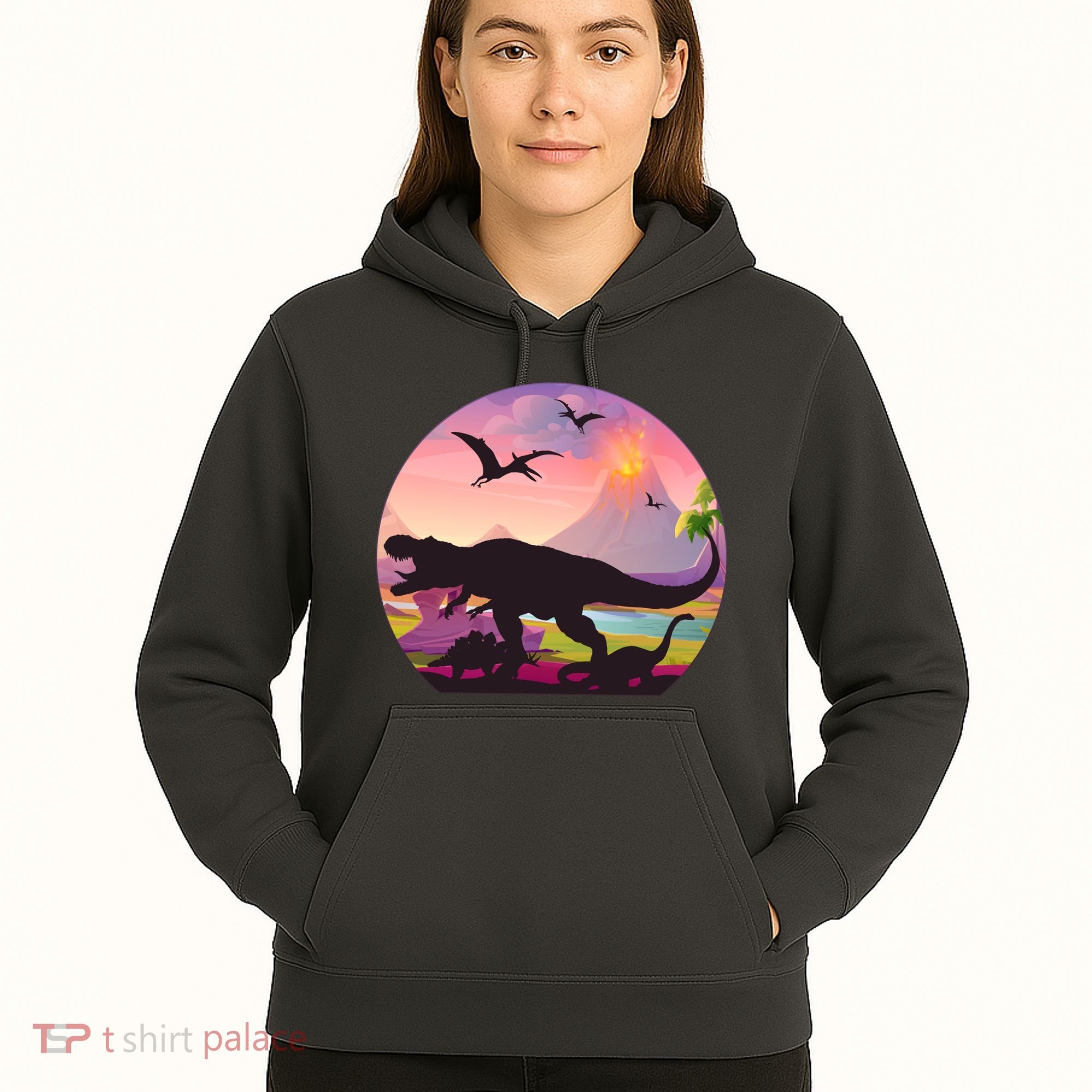 Cool Prehistoric Dinosaur Land Hoodie