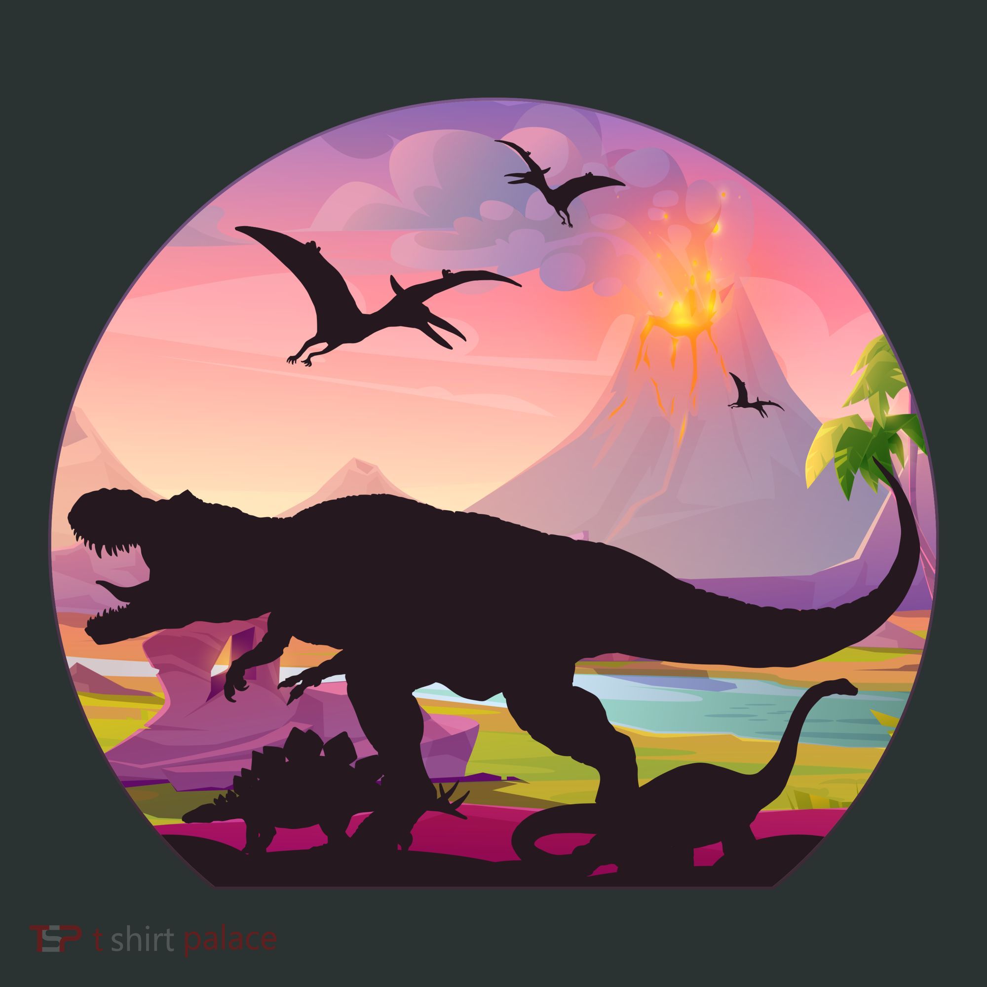 Cool Prehistoric Dinosaur Land Hoodie