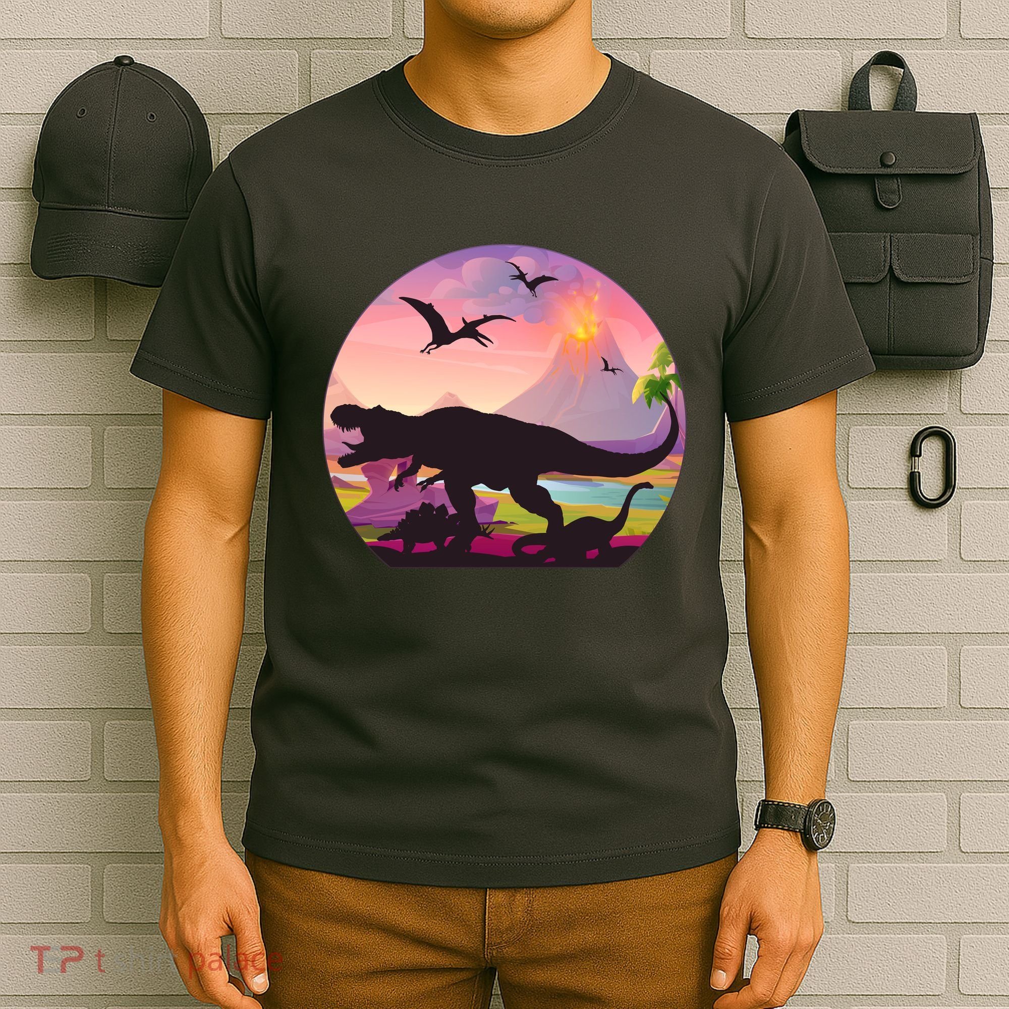 Cool Prehistoric Dinosaur Land T-Shirt