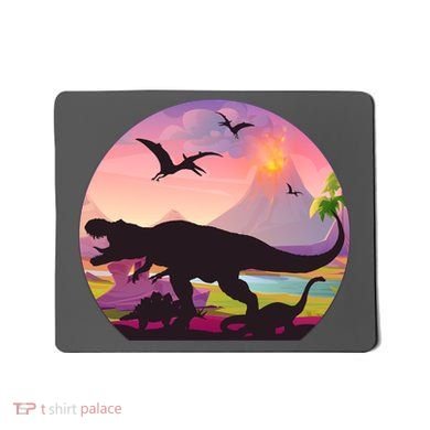 Cool Prehistoric Dinosaur Land Mousepad